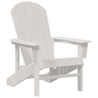 Produktbild för Trädgård Stol 2 pcs Vit 82 x 74 x 92 cm polyeten