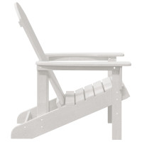 Produktbild för Trädgård Stol 2 pcs Vit 82 x 74 x 92 cm polyeten