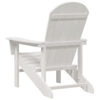 Produktbild för Trädgård Stol 2 pcs Vit 82 x 74 x 92 cm polyeten