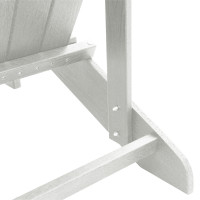 Produktbild för Trädgård Stol 2 pcs Vit 82 x 74 x 92 cm polyeten