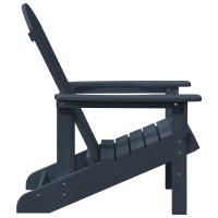 Produktbild för Trädgård Stol 2 pcs Marinblå 82 x 74 x 92 cm polyeten