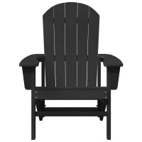 Produktbild för Trädgård Stol 2 pcs Svart 82 x 74 x 92 cm polyeten