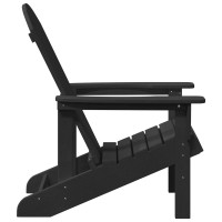 Produktbild för Trädgård Stol 2 pcs Svart 82 x 74 x 92 cm polyeten