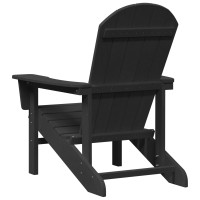 Produktbild för Trädgård Stol 2 pcs Svart 82 x 74 x 92 cm polyeten