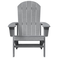 Produktbild för Trädgård Stol 2 pcs Ljusgrå 82 x 74 x 92 cm polyeten