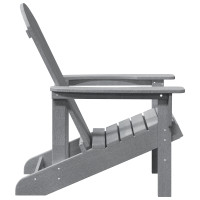 Produktbild för Trädgård Stol 2 pcs Ljusgrå 82 x 74 x 92 cm polyeten