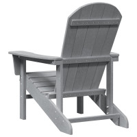 Produktbild för Trädgård Stol 2 pcs Ljusgrå 82 x 74 x 92 cm polyeten
