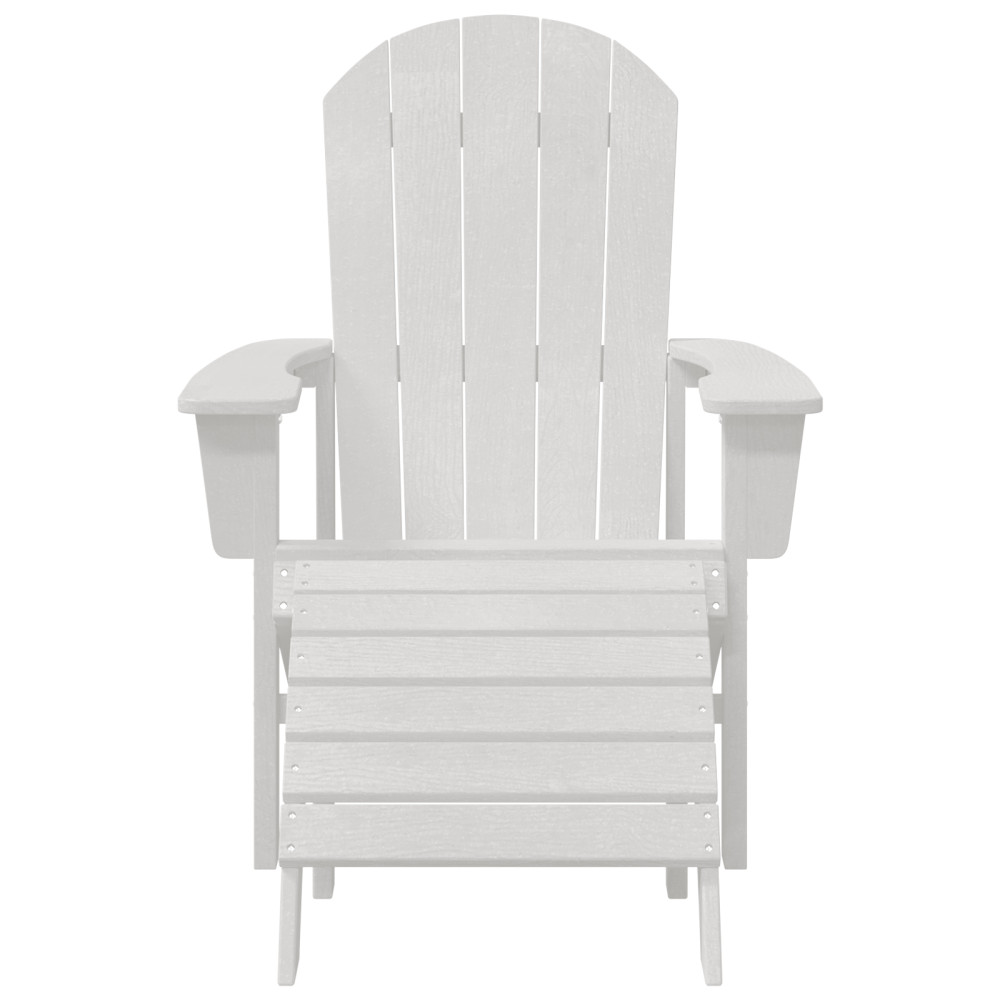 Produktbild för Trädgård Stol 2 pcs Vit 83 x 74 x 92 cm polyeten