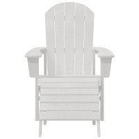Produktbild för Trädgård Stol 2 pcs Vit 83 x 74 x 92 cm polyeten