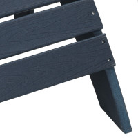 Produktbild för Trädgård Stol 2 pcs Marinblå 83 x 74 x 92 cm polyeten