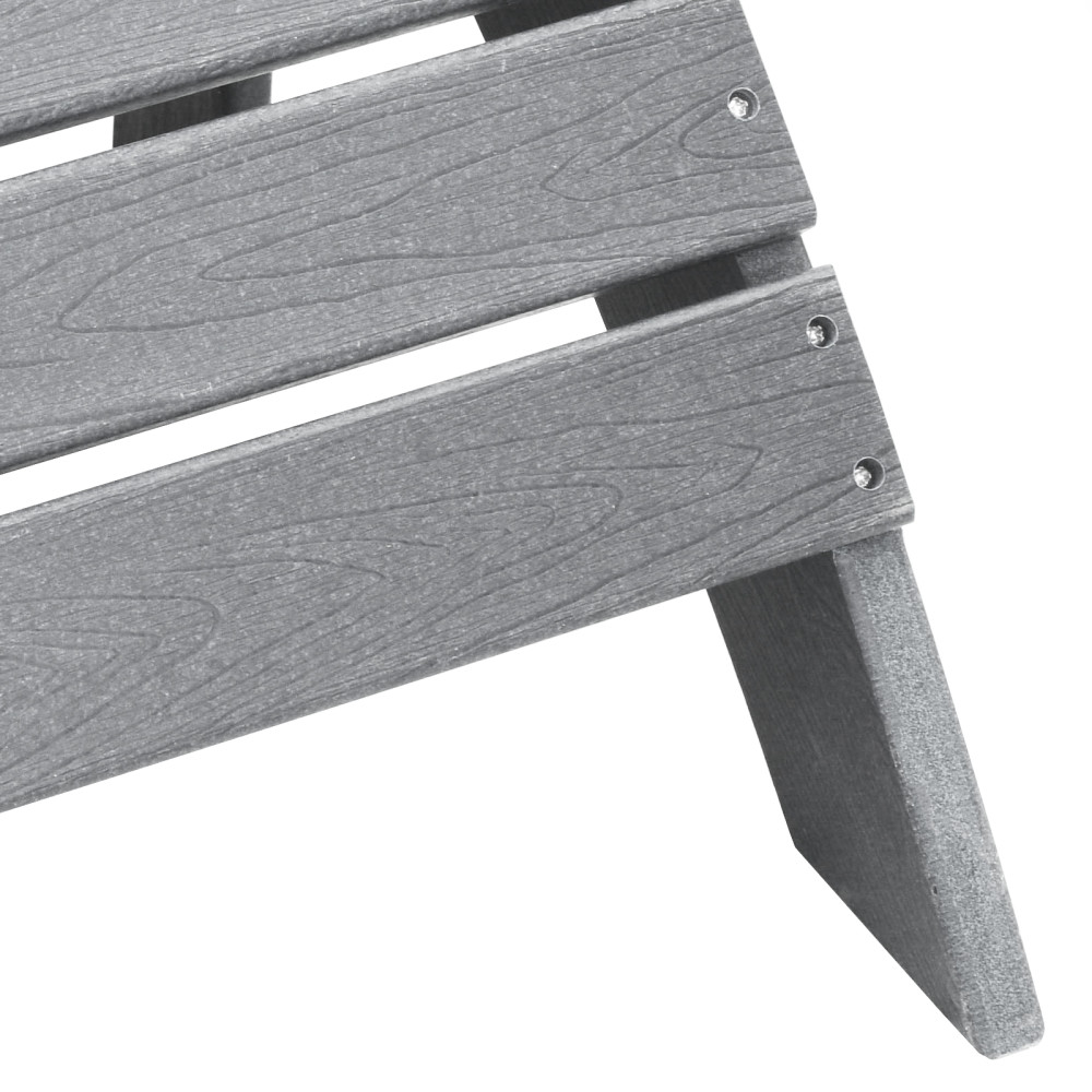 Produktbild för Trädgård Stol 2 pcs Ljusgrå 83 x 74 x 92 cm polyeten