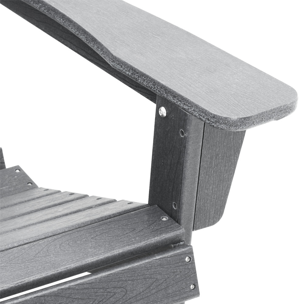 Produktbild för Trädgård Stol 2 pcs Ljusgrå 83 x 74 x 92 cm polyeten