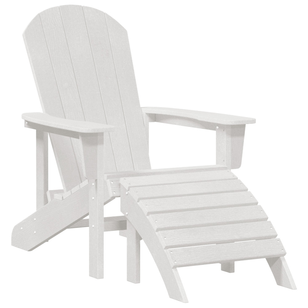 Produktbild för Trädgård Stol 3 pcs Vit polyeten