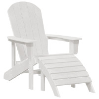 Produktbild för Trädgård Stol 3 pcs Vit polyeten