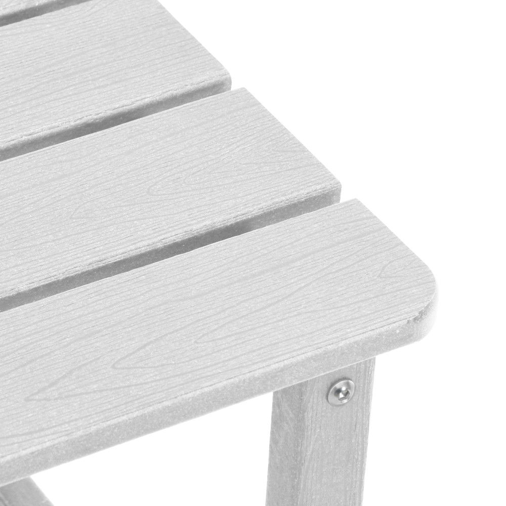Produktbild för Trädgård Stol 3 pcs Vit polyeten