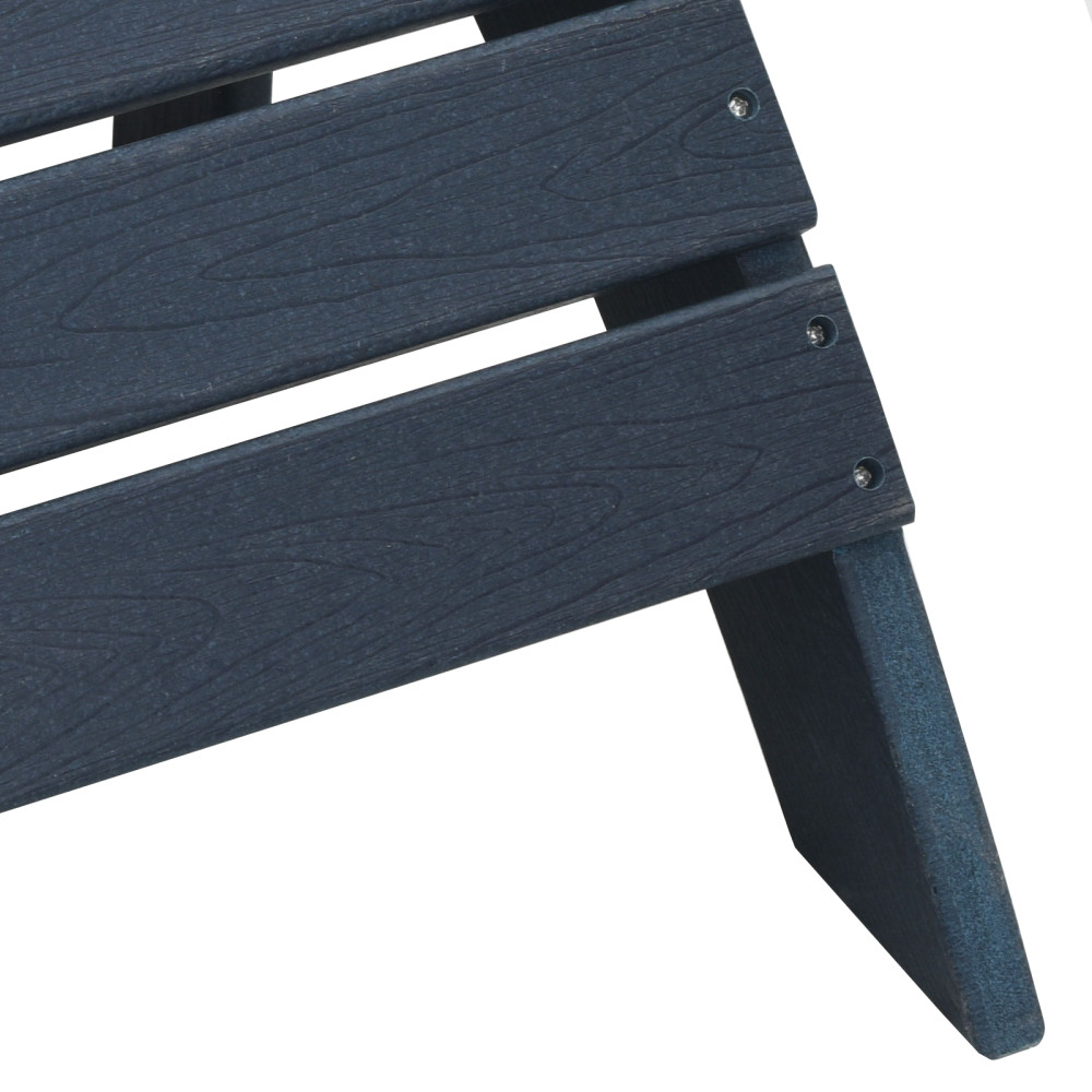 Produktbild för Trädgård Stol 3 pcs Marinblå polyeten