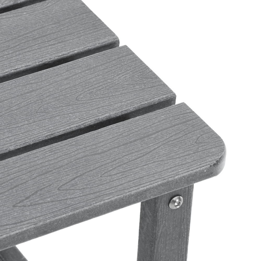 Produktbild för Trädgård Stol 3 pcs Ljusgrå polyeten