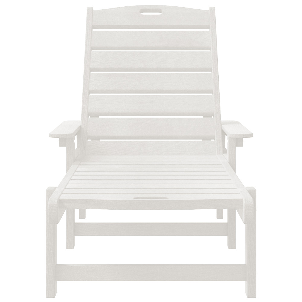 Produktbild för Solstol Reclining 2 pcs Vit 195,5 x 53 x 98,5 cm polyeten