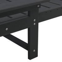 Produktbild för Solstol Reclining 2 pcs Svart 195,5 x 53 x 98,5 cm polyeten