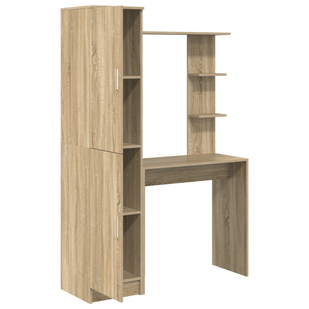 Produktbild för Skrivbord 2 pcs Sonoma-ek
