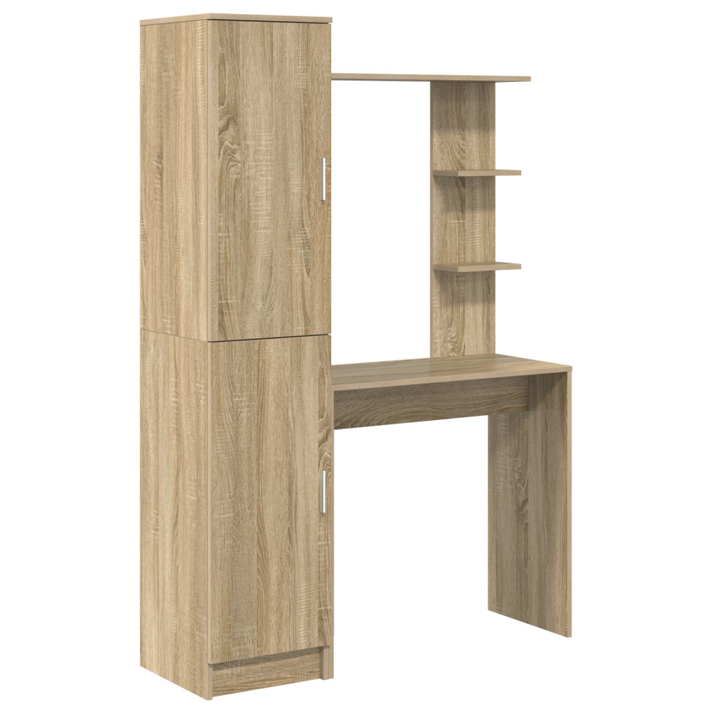 Produktbild för Skrivbord 2 pcs Sonoma-ek