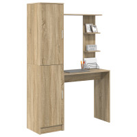 Produktbild för Skrivbord 2 pcs Sonoma-ek