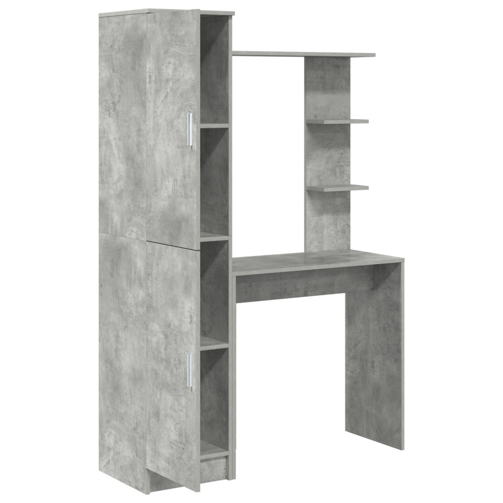 Produktbild för Skrivbord 2 pcs Betonggrå