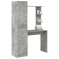 Produktbild för Skrivbord 2 pcs Betonggrå