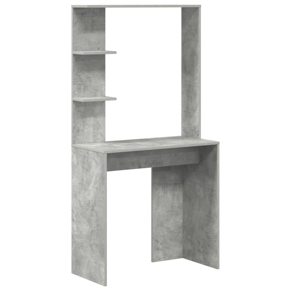 Produktbild för Skrivbord 2 pcs Betonggrå