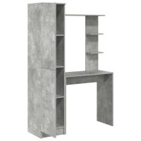 Produktbild för Skrivbord 2 pcs Betonggrå