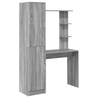 Produktbild för Skrivbord 2 pcs Grå Sonoma
