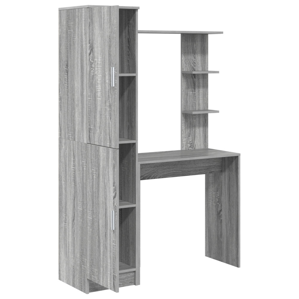 Produktbild för Skrivbord 2 pcs Grå Sonoma