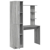 Produktbild för Skrivbord 2 pcs Grå Sonoma