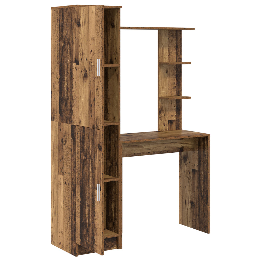 Produktbild för Skrivbord 2 pcs Gammalt trä