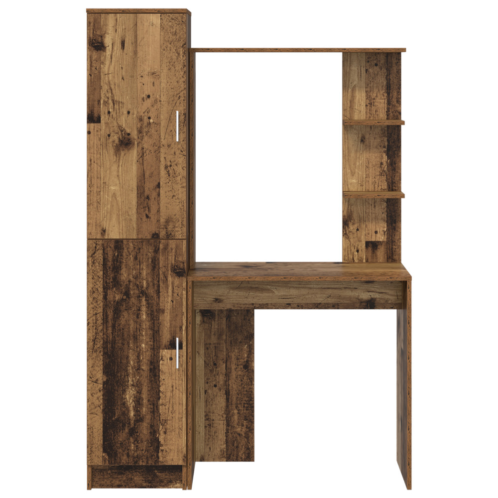Produktbild för Skrivbord 2 pcs Gammalt trä