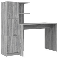 Produktbild för Skrivbord 2 pcs Grå Sonoma