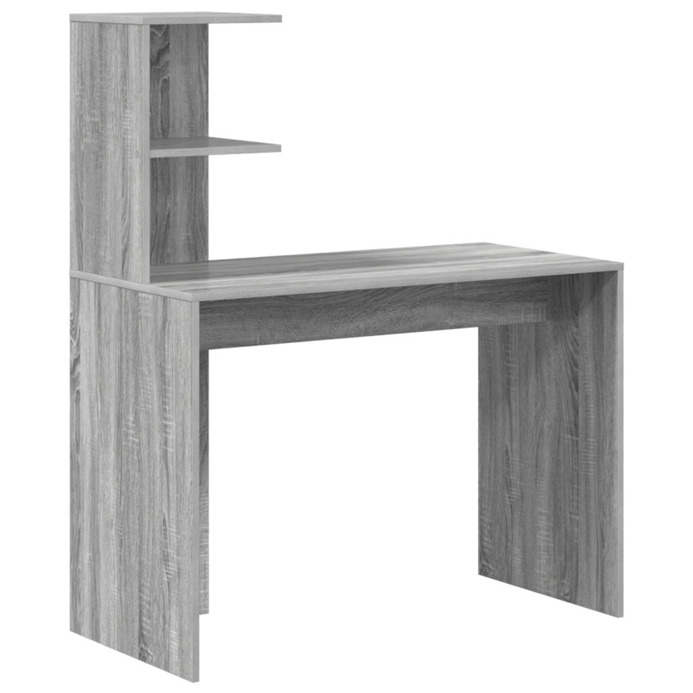 Produktbild för Skrivbord 2 pcs Grå Sonoma
