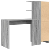 Produktbild för Skrivbord 2 pcs Grå Sonoma
