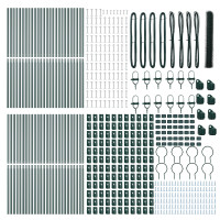 Produktbild för Utomhus sexkantig stängsel markfäste 100 x 1,2 m Grön Mesh