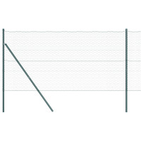 Produktbild för Utomhus sexkantig stängsel markfäste 100 x 1,2 m Grön Mesh