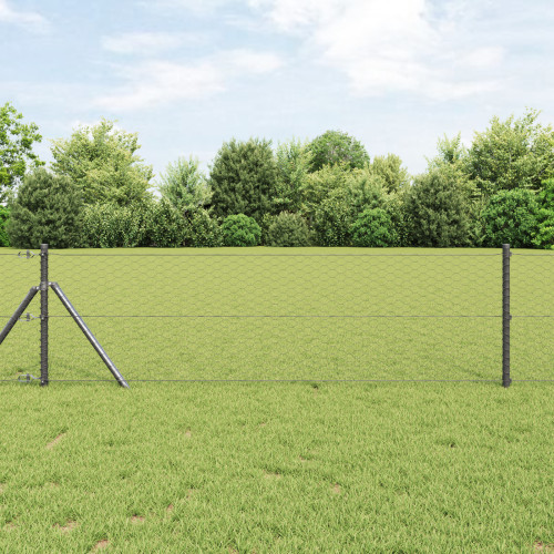 vidaXL Markfixerat Svetsat Stängsel 10 x 0,6 m (B x H)