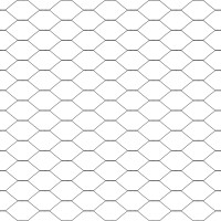 Produktbild för Utomhus sexkantig stängsel markfäste 10 x 1 m PVC-belagda stål