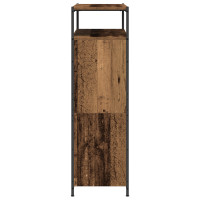 Produktbild för Skoskåp med hylla Gammalt trä 100 x 34 x 112 cm Konstruerat trä