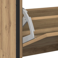 Produktbild för Skoskåp med hylla Artisan Ek 100 x 34 x 112 cm Konstruerat trä