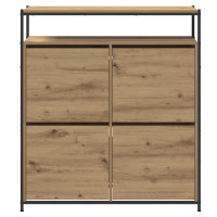 Produktbild för Skoskåp med hylla Artisan Ek 100 x 34 x 112 cm Konstruerat trä