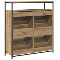 Produktbild för Skoskåp med hylla Artisan Ek 100 x 34 x 112 cm Konstruerat trä
