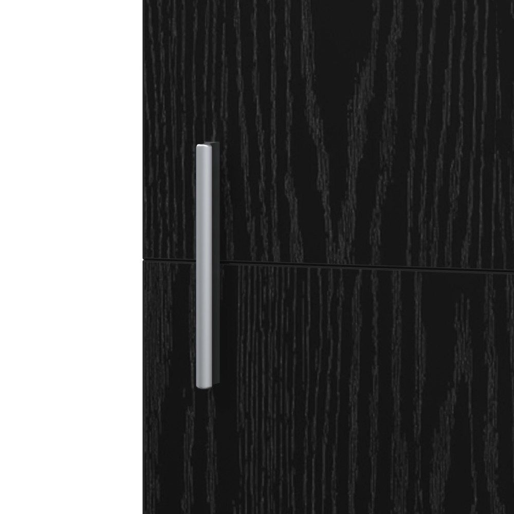 Produktbild för Skåp Svart Ek 45 x 42,5 x 185 cm