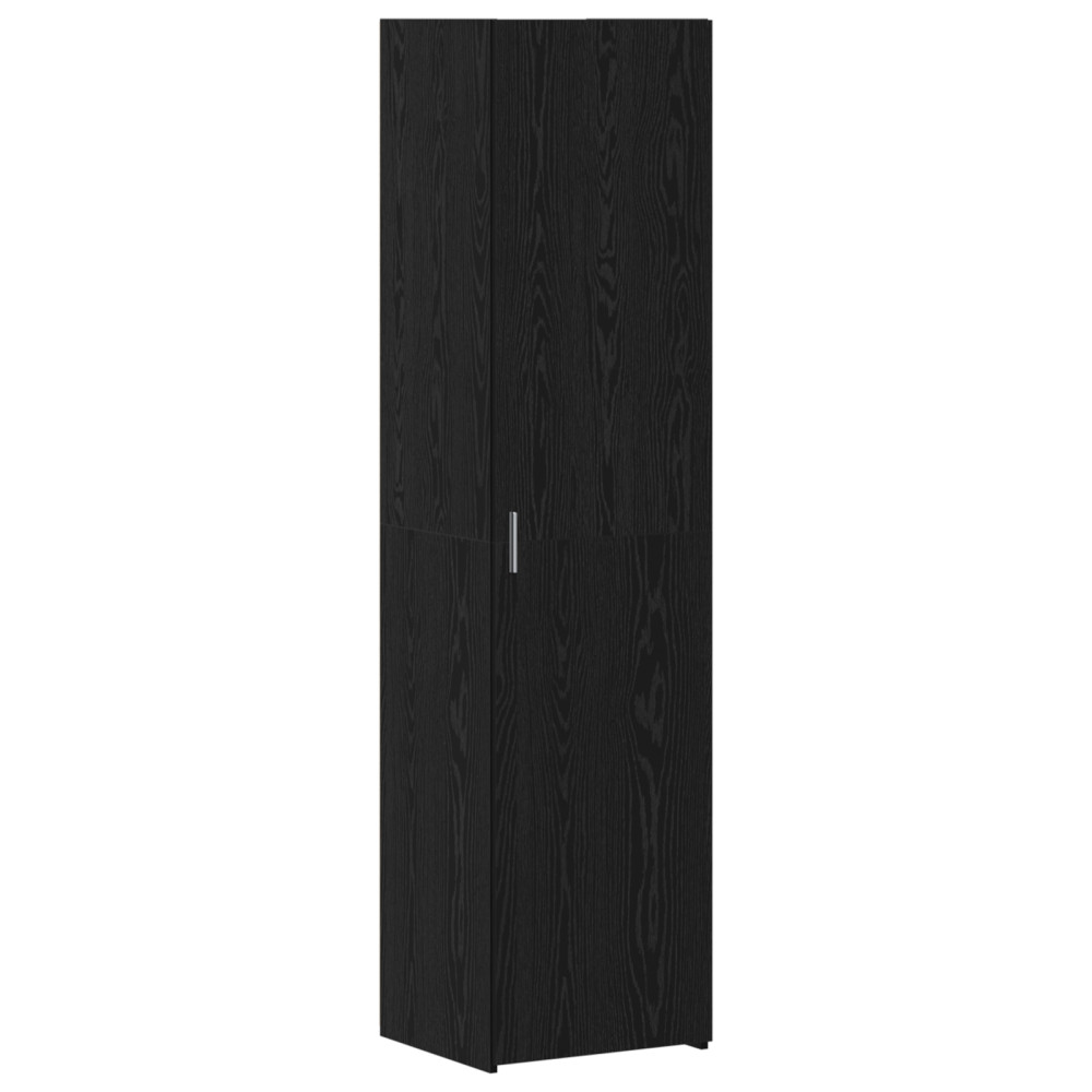 Produktbild för Skåp Svart Ek 45 x 42,5 x 185 cm