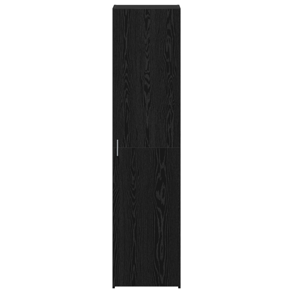 Produktbild för Skåp Svart Ek 45 x 42,5 x 185 cm