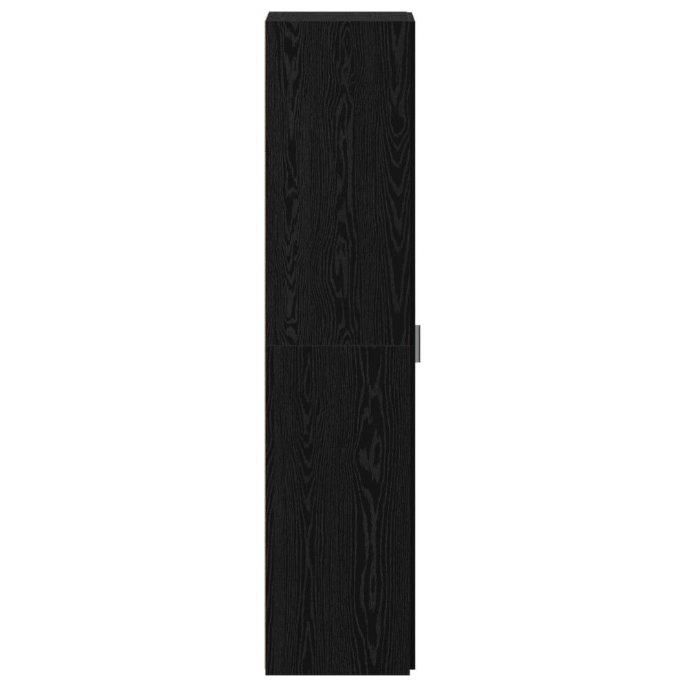 Produktbild för Skåp Svart Ek 45 x 42,5 x 185 cm
